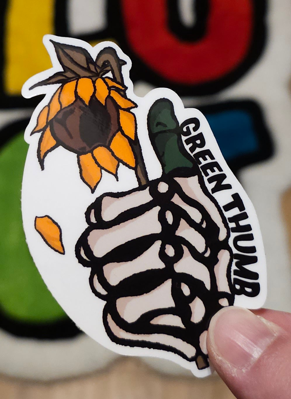 Green Thumb Sticker