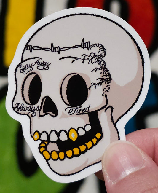 Posty Skull Sticker