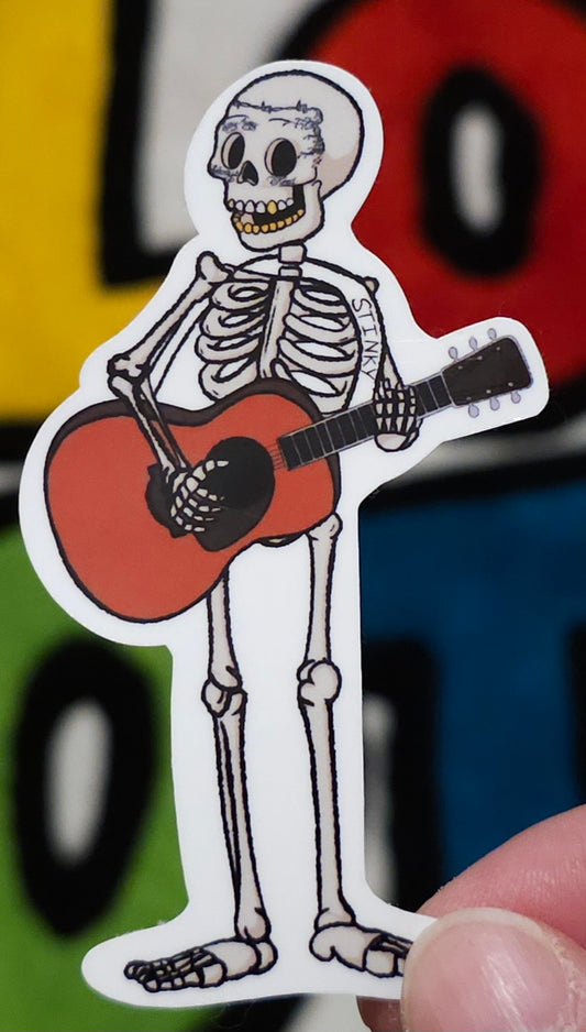 Guitar Posty Sticker