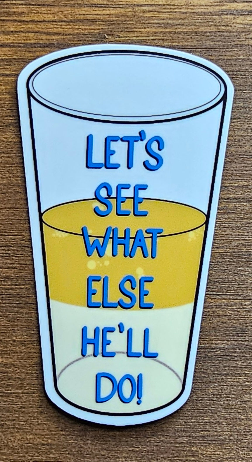 Glass of Fat sticker