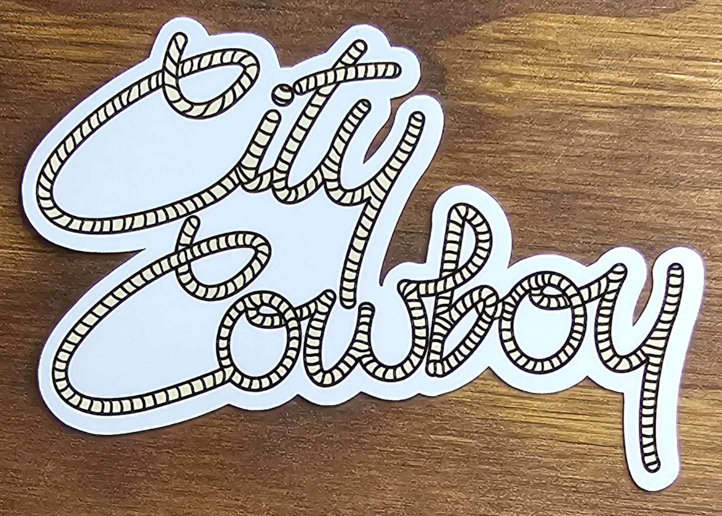 City Cowboy Lasso Sticker