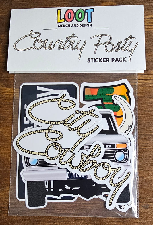 Country Posty Sticker Pack