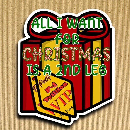 All I Want For Christmas Sticker