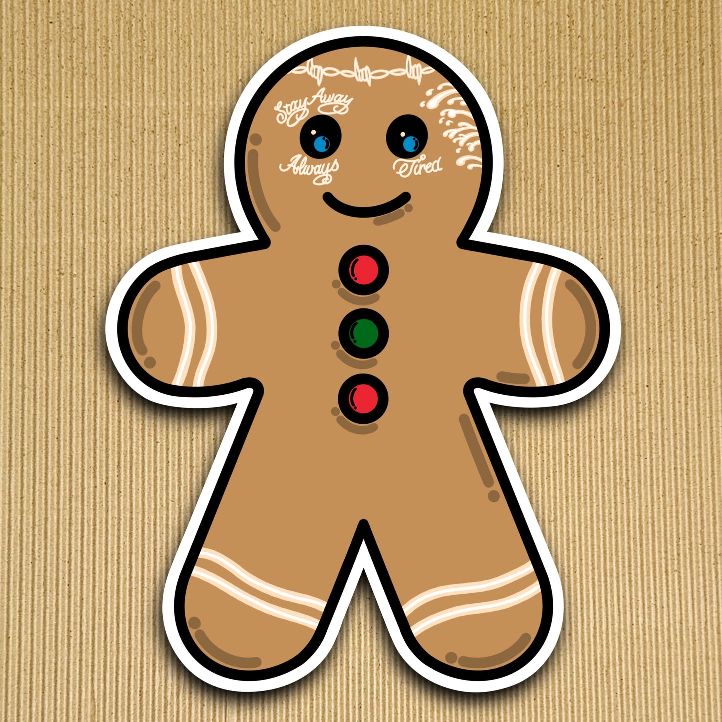 Gingerbread Posty Sticker