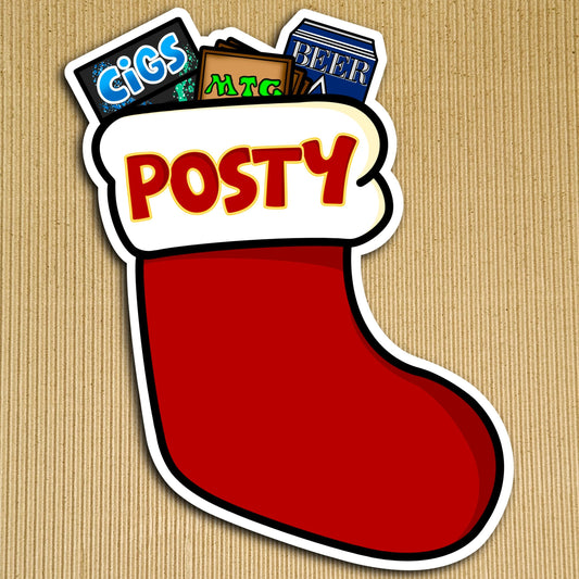 Posty’s Christmas Stocking Sticker